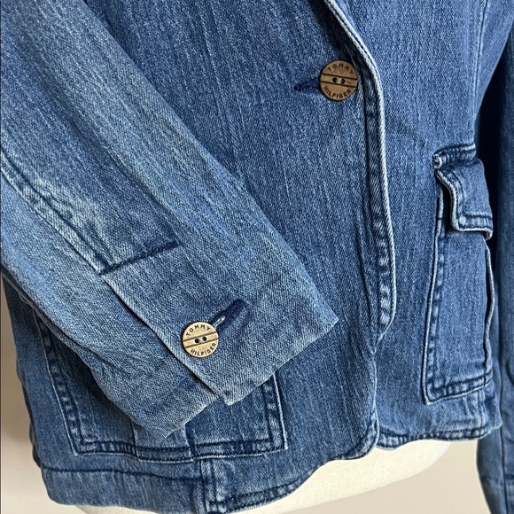 👖💙Tommy Hilfiger Vintage Women's Blue Denim Jacket - Picture 8 of 16